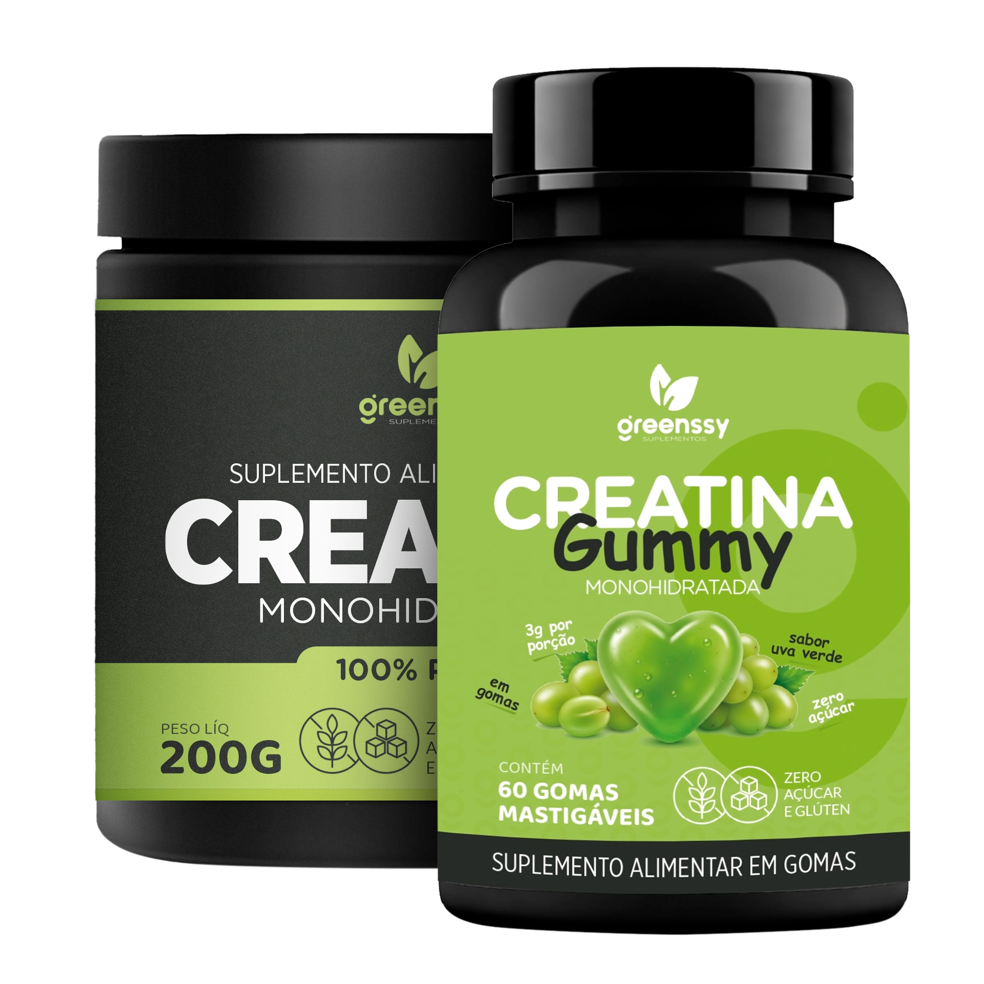 COMBO CREATINA EM PÓ + GUMMY