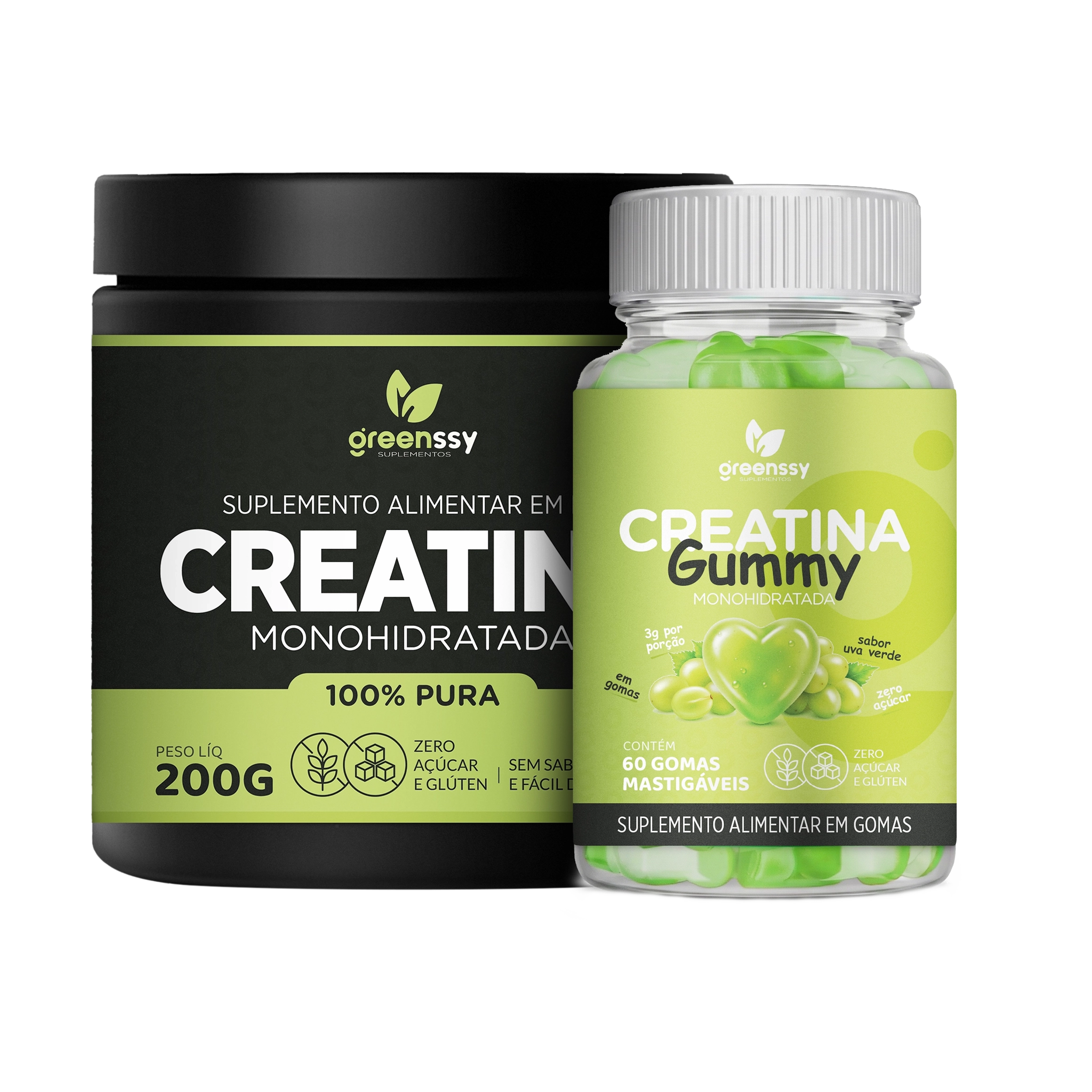 COMBO CREATINA EM PÓ + GUMMY