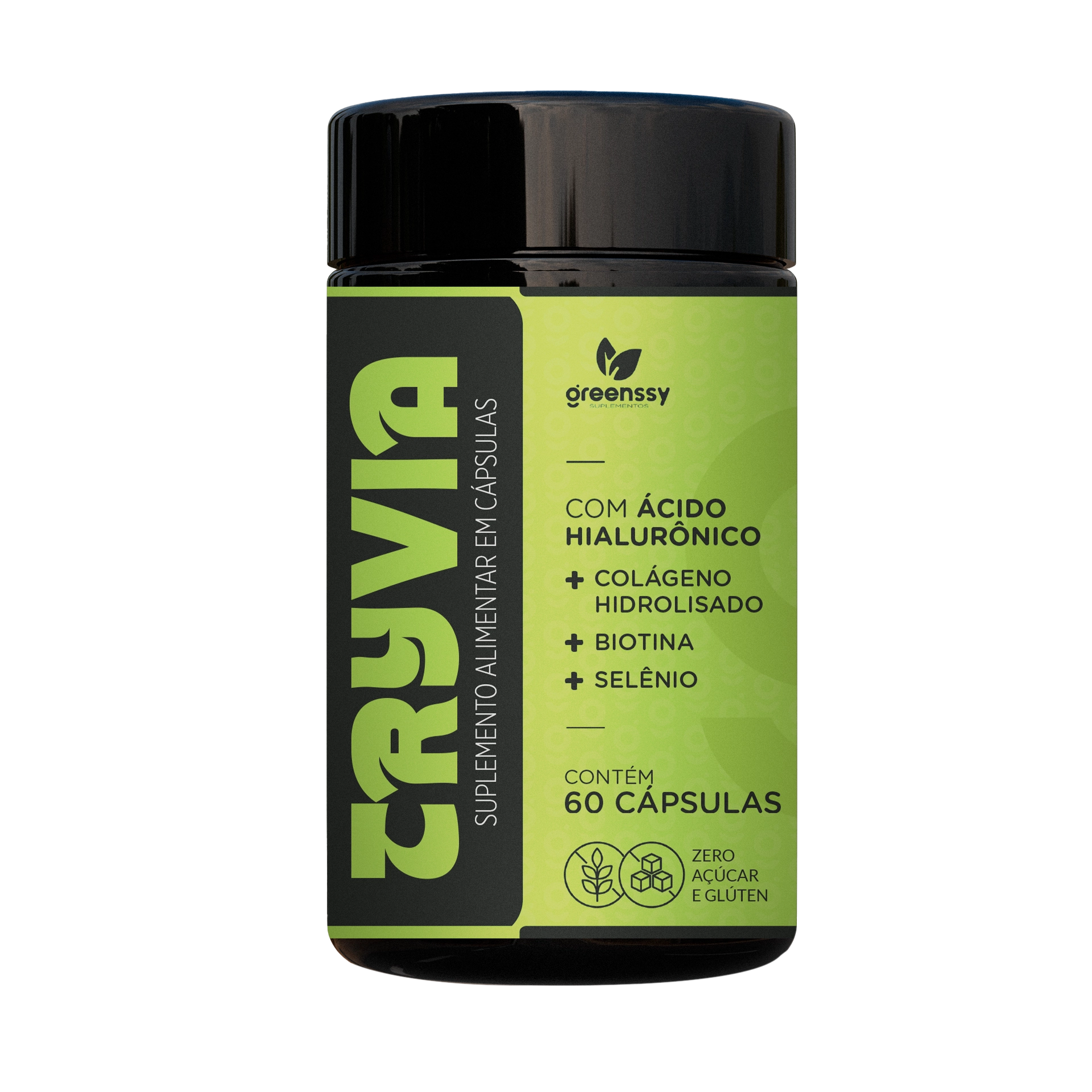 Tryvia - Cabelo, Pele e Unhas - 60 Cápsulas