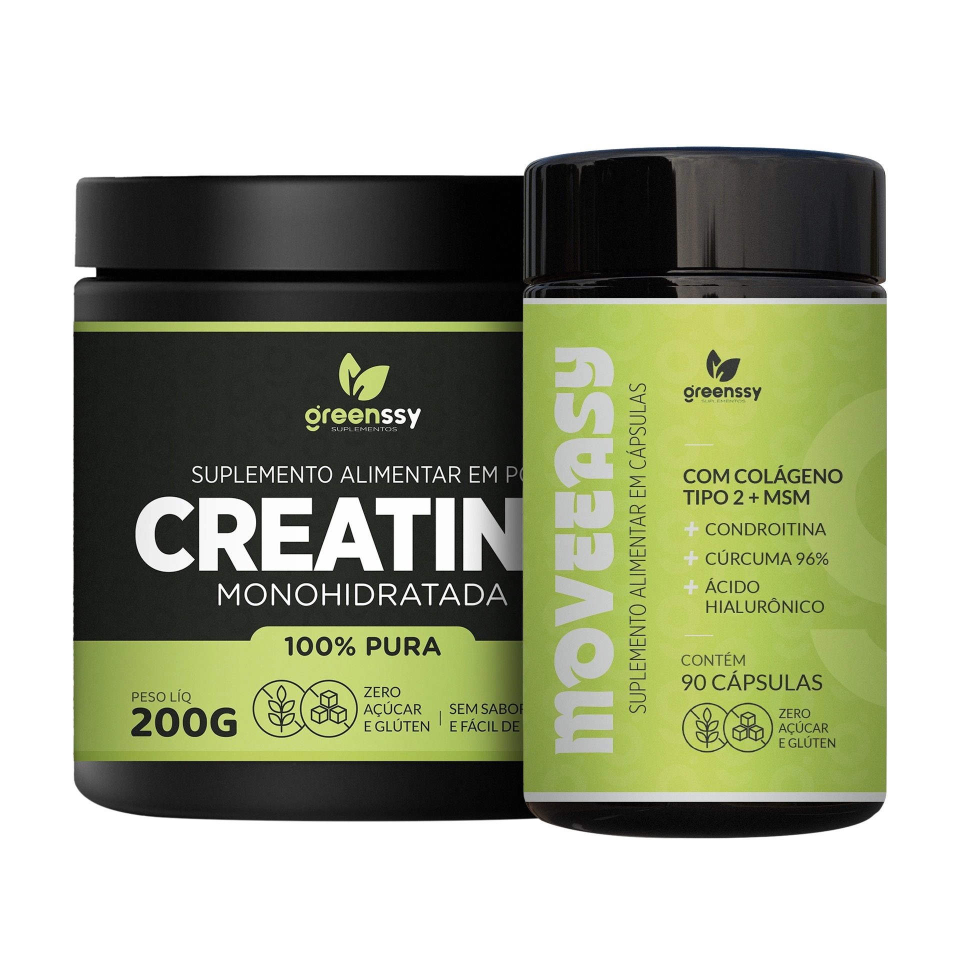 KIT LONGEVIDADE ATIVA — CREATINA + MOVEEASY